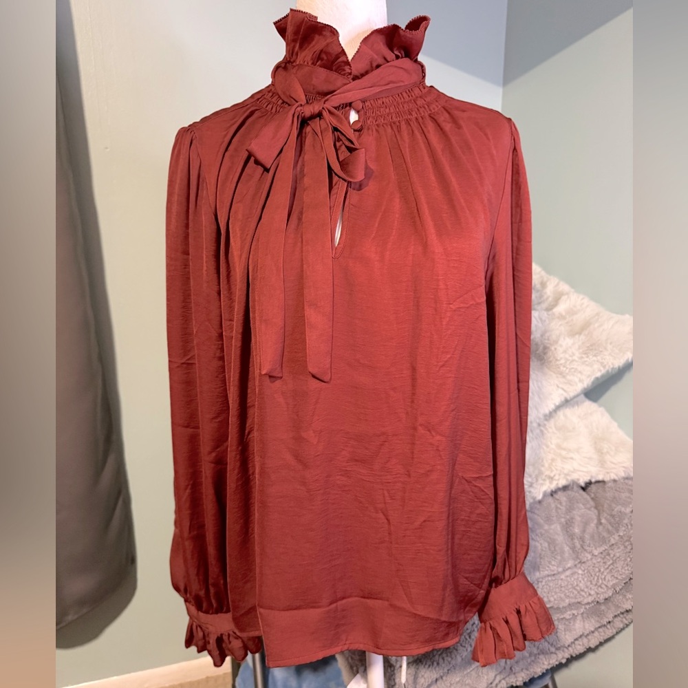 NWT Banana Republic Rust colored blouse